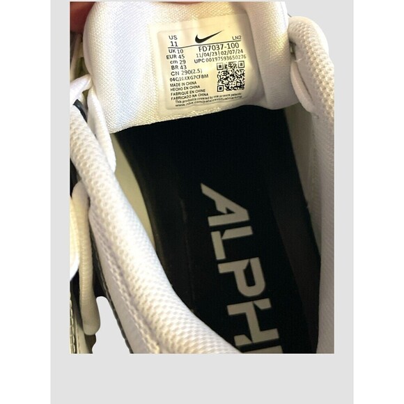Nike Alpha Menace 4 Pro Mens Sz 11 Football Cleats White/Photon Dust FD7037-100 main image 8